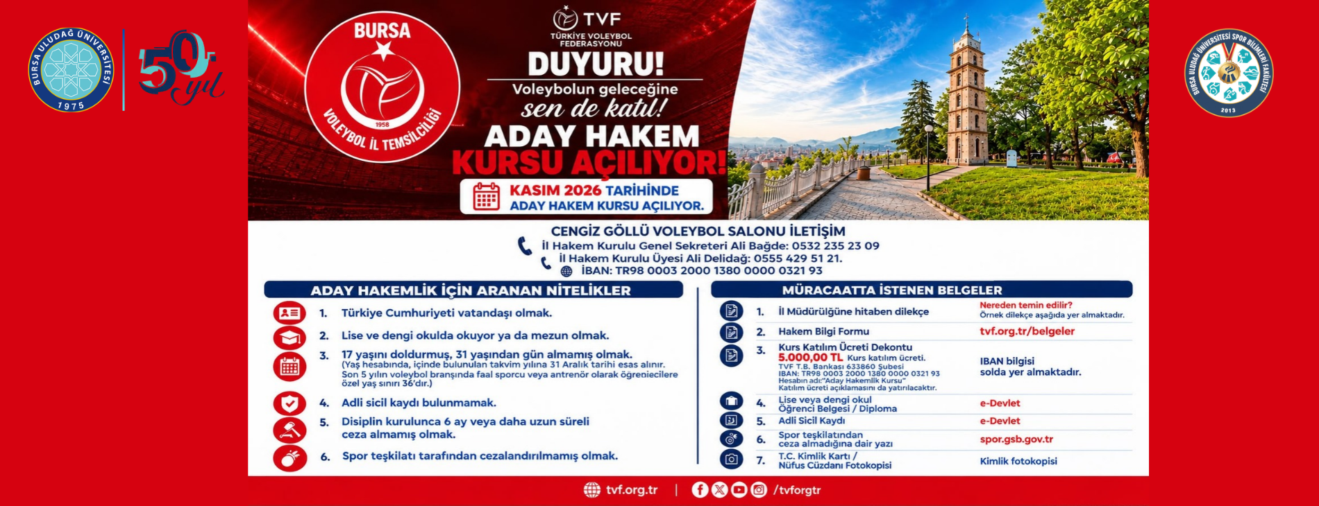 Voleybol Aday Hakem Kursu Açılıyor